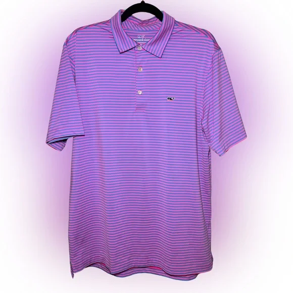 Vineyard Vines Kennedy Stripe Sankaty Performance Polo - Picture 4 of 5